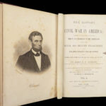 1863 CIVIL WAR 1st History in America by Abbott | Illustrated Rare 2v Set