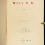 1860 BEAUTIFUL Reynard the Fox Fairy Tale Reineke Fuchs Goethe Illustrated RARE