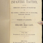 1862 Infantry Tactics Civil War Gen. Silas Casey Brigade Illustrated Military 3v