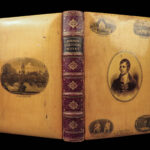 1881 Robert Burns Scottish Poetry & Scotland Illustrated BEAUTIFUL WOOD Binding