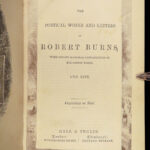 1881 Robert Burns Scottish Poetry & Scotland Illustrated BEAUTIFUL WOOD Binding