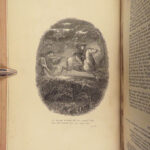 1881 Robert Burns Scottish Poetry & Scotland Illustrated BEAUTIFUL WOOD Binding