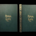 1868 Rural Life by Sherer | Agriculture Hunting Farming Illustrated Dogs & Horses 5v