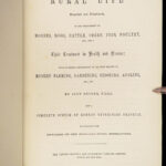 1868 Rural Life by Sherer | Agriculture Hunting Farming Illustrated Dogs & Horses 5v