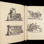 1868 Rural Life by Sherer | Agriculture Hunting Farming Illustrated Dogs & Horses 5v