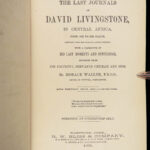 1875 David Livingstone 1st Last Journals Scottish African Exploration AFRICA