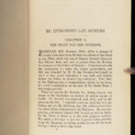 1875 David Livingstone 1st Last Journals Scottish African Exploration AFRICA