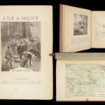 1895 Jules Verne The Floating Island French Lit Adventure L’Ile a Helice Hetzel