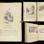 1869 Alice in Wonderland Lewis Carroll Tenniel Illustrated Fantasy Classic