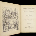 1869 Alice in Wonderland Lewis Carroll Tenniel Illustrated Fantasy Classic