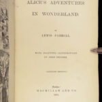 1869 Alice in Wonderland Lewis Carroll Tenniel Illustrated Fantasy Classic