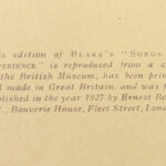1926 William Blake Songs of Innocence & Experience | British Museum edition 2v