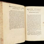 1556 GREEK Poems of Anacreon 1st w/ Henri Estienne Latin Commentary | BINDING!