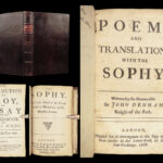 1668 Poems of Irish John Denham 1st ed Coopers Hill, Sophy & Destruction of Troy