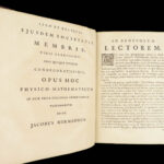 1716 Phoronomia 1st by Hermann | Isaac NEWTON Law of Motion Illustrated PHYSICS