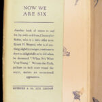 1927 Winnie the Pooh 1ed MILNE Now We Are Six Children’s Classic Shepard ART