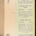 1927 Winnie the Pooh 1ed MILNE Now We Are Six Children’s Classic Shepard ART