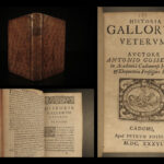 1636 1ed Ancient GAUL Celtic Gallic Antiquities Caen France DRUIDS Gosselin RARE