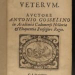1636 1ed Ancient GAUL Celtic Gallic Antiquities Caen France DRUIDS Gosselin RARE