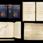 1886 1st ed Greely Explorations | Arctic Voyages Lady Franklin Bay Expedition Map 2v
