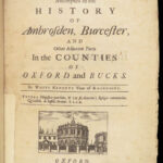 1695 History of OXFORD 1st ed Ambrosden England Norman Conquest Kennett