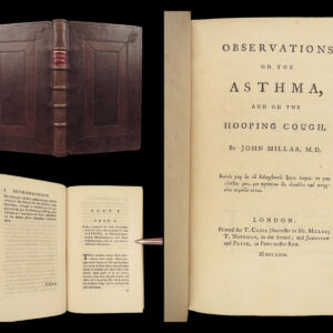 1769 ASTHMA 1st ed John Miller’s Observations | Medicine for Whooping Cough