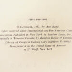 1957 Atlas Shrugged TRUE 1st printing Ayn Rand Objectivism Dystopian