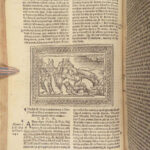 1551 Vulgate BIBLE | Biblia Sacra Jerome Commentary | Woodcuts & Fine Binding