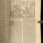 1551 Vulgate BIBLE | Biblia Sacra Jerome Commentary | Woodcuts & Fine Binding