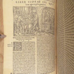 1551 Vulgate BIBLE | Biblia Sacra Jerome Commentary | Woodcuts & Fine Binding