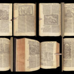 1551 Vulgate BIBLE | Biblia Sacra Jerome Commentary | Woodcuts & Fine Binding