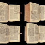 1551 Vulgate BIBLE | Biblia Sacra Jerome Commentary | Woodcuts & Fine Binding