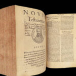 1551 Vulgate BIBLE | Biblia Sacra Jerome Commentary | Woodcuts & Fine Binding