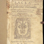 1551 Vulgate BIBLE | Biblia Sacra Jerome Commentary | Woodcuts & Fine Binding