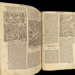 1551 Vulgate BIBLE | Biblia Sacra Jerome Commentary | Woodcuts & Fine Binding