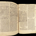 1551 Vulgate BIBLE | Biblia Sacra Jerome Commentary | Woodcuts & Fine Binding