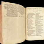 1551 Vulgate BIBLE | Biblia Sacra Jerome Commentary | Woodcuts & Fine Binding