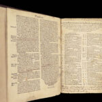 1551 Vulgate BIBLE | Biblia Sacra Jerome Commentary | Woodcuts & Fine Binding