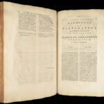 1715 1st ed Works of Orthodox Saint Clement of Alexandria | Huge Oxford Folios