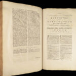 1715 1st ed Works of Orthodox Saint Clement of Alexandria | Huge Oxford Folios