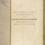 1715 1st ed Works of Orthodox Saint Clement of Alexandria | Huge Oxford Folios