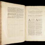 1715 1st ed Works of Orthodox Saint Clement of Alexandria | Huge Oxford Folios