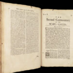 1677 Julius Caesar War Commentaries in Edmonds ENGLISH | Woodcut Battle Scenes