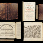1677 Julius Caesar War Commentaries in Edmonds ENGLISH | Woodcut Battle Scenes