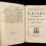 1677 Julius Caesar War Commentaries in Edmonds ENGLISH | Woodcut Battle Scenes