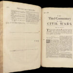 1677 Julius Caesar War Commentaries in Edmonds ENGLISH | Woodcut Battle Scenes