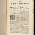 1677 Julius Caesar War Commentaries in Edmonds ENGLISH | Woodcut Battle Scenes