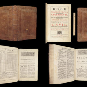 1760 Book of Common Prayer | Anglican Baskett Psalms of David HUGE FOLIO