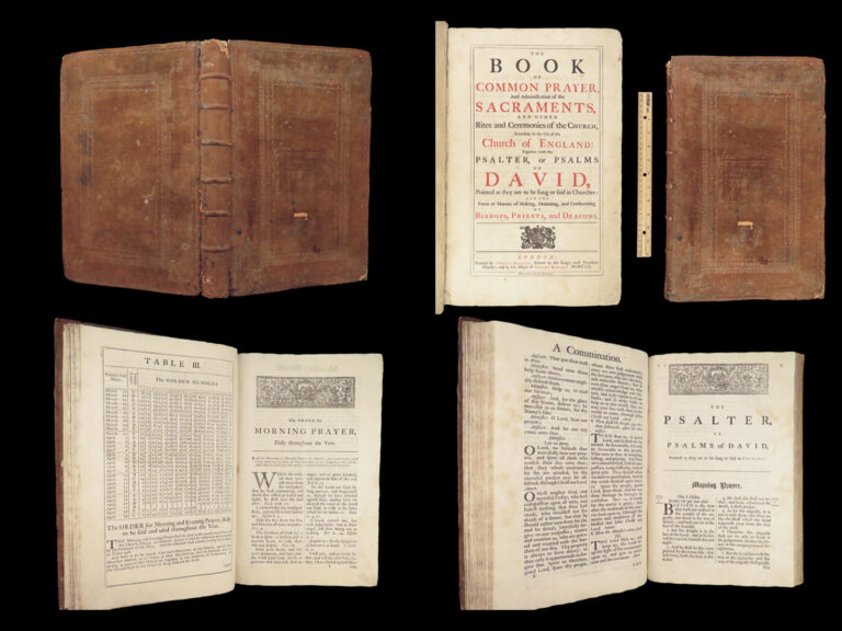 Image of 1760 Book of Common Prayer | Anglican Baskett Psalms of David HUGE FOLIO