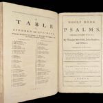 1760 Book of Common Prayer | Anglican Baskett Psalms of David HUGE FOLIO
